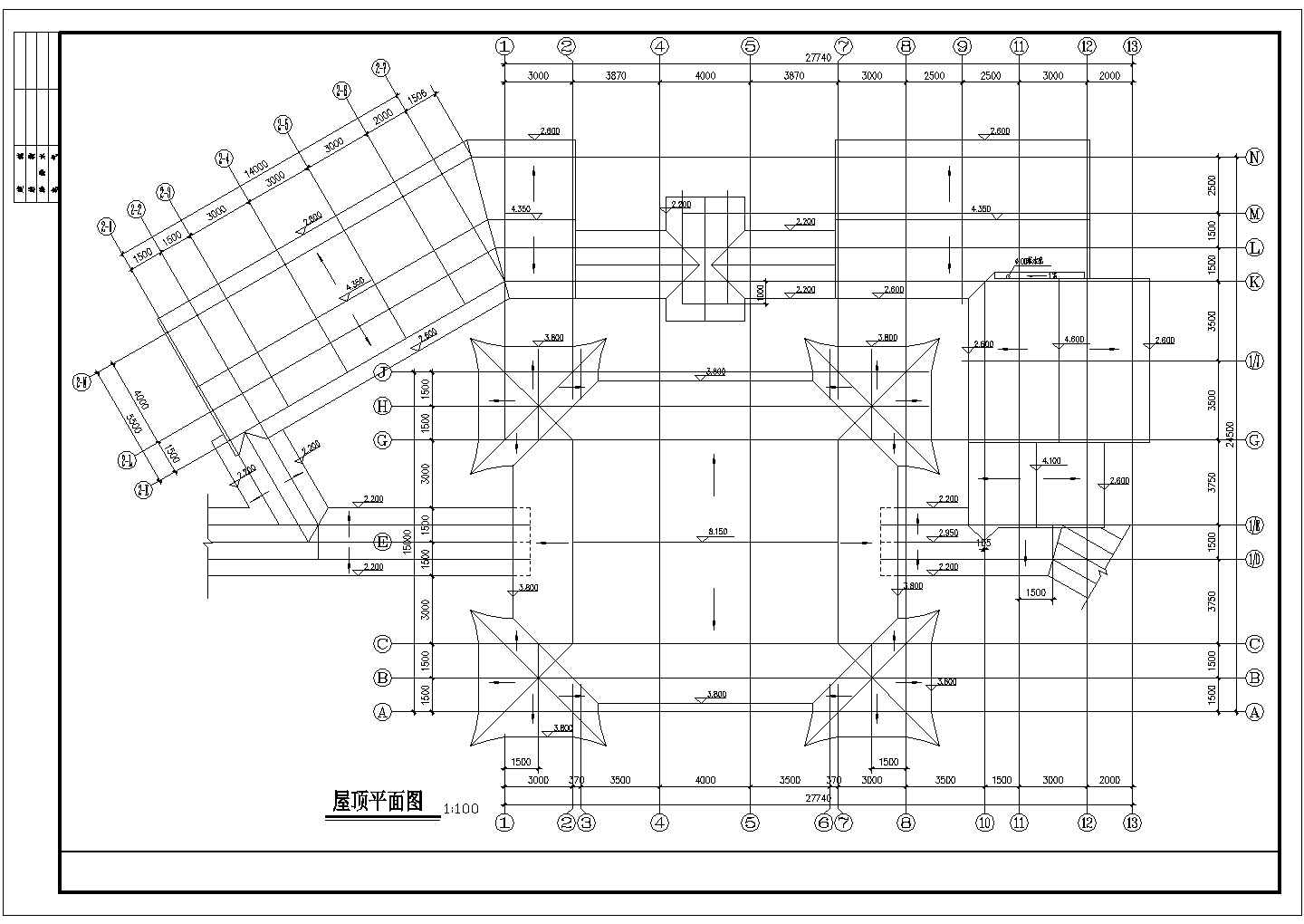 江苏省南京市某生态园垂钓休息区设计CAD图纸