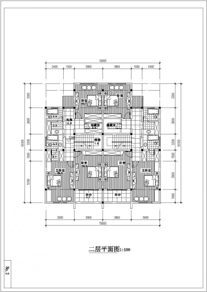 南京城镇建筑拼联式农民公寓施工设计CAD图纸_图1