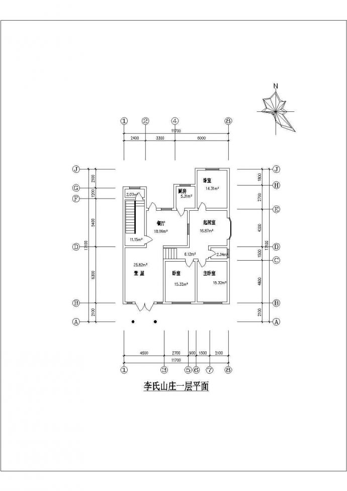 浙江省温州市某农家小型住宅建筑施工CAD图纸_图1