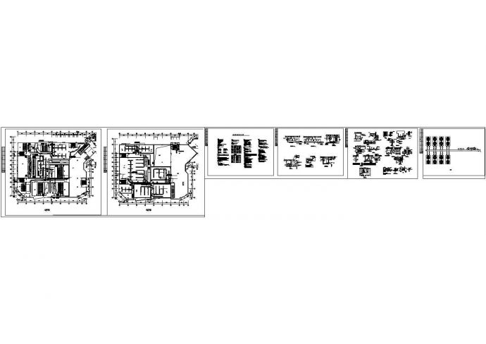 湖南某电影院（5726㎡）中央空调系统设计施工图 cad图纸_图1