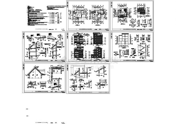 某地精致独立式别墅建筑设计装修施工CAD全套图纸-图一