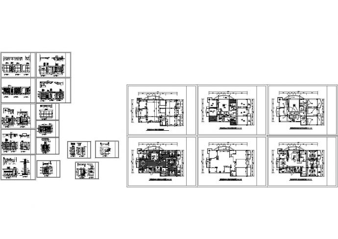 湖北某私人农村别墅建筑施工CAD全套图纸_图1