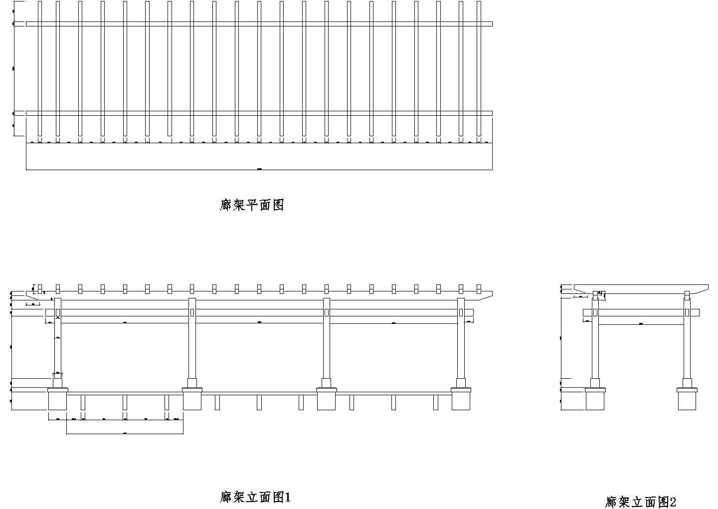 木廊架建筑设计施工图