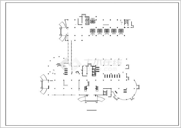 成都某甲级医院4层框架结构门诊大楼全套建筑设计CAD图纸-图一