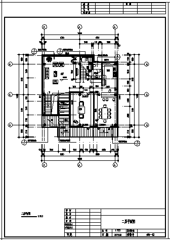 四层住宅式私人会所建筑施工cad图(带效果图，共二十三张)-图二
