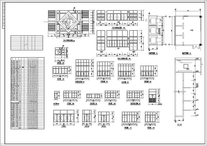 整套学院楼建筑施工图CAD_图1