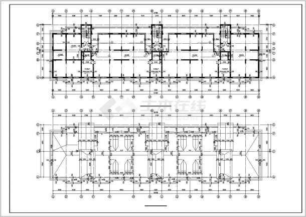 昆山市某小区1.6万平米14层框架结构住宅楼建筑+结构设计CAD图纸-图二