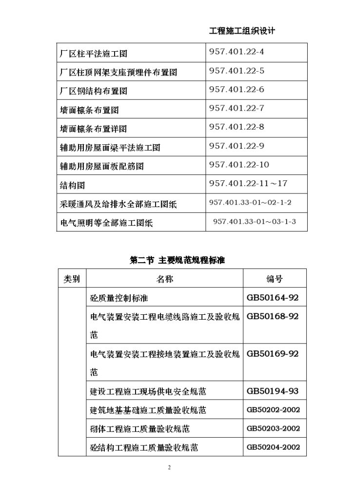 综合加工车间及包装材料库施工组设计方案-图二