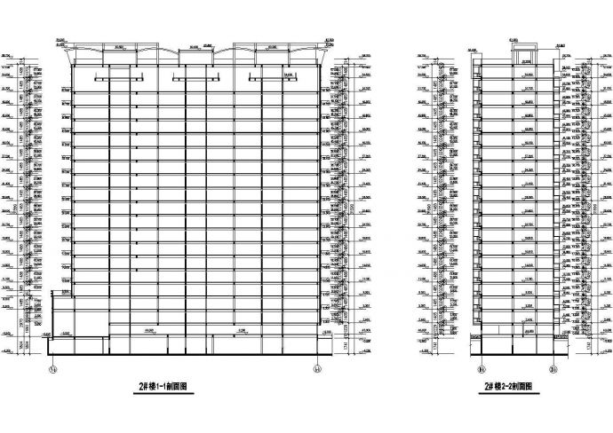 9500平米18层剪力墙结构商住楼平剖面设计CAD图纸（1层商用）_图1