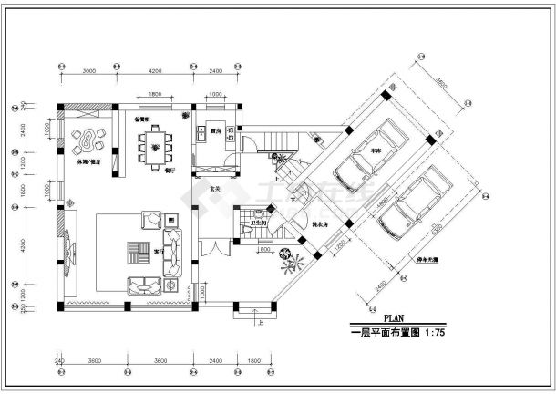 现代风格多层别墅全套建筑设计施工图-图二