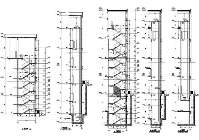 沈阳市某大型商场内部电梯建筑设计CAD施工图_图1