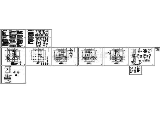 某售楼处小区新建工程--结构施工图-图一