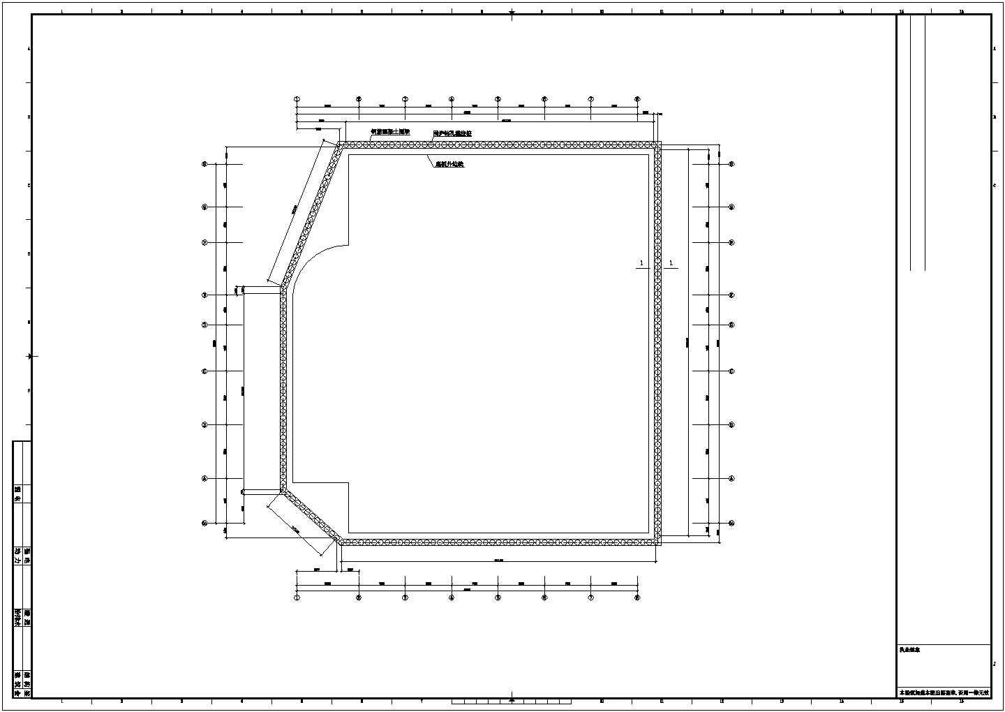 某基坑围护工程设计cad全套施工图纸（含设计说明）