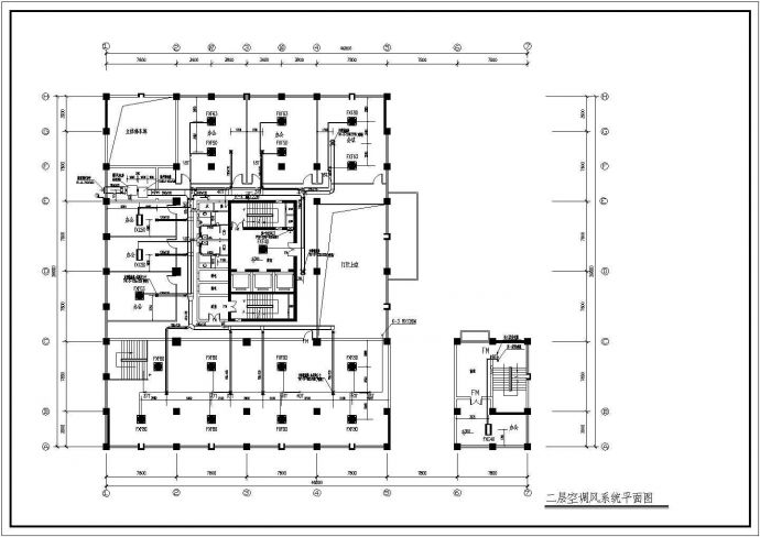 高层办公楼VRV空调通风设计施工图_图1