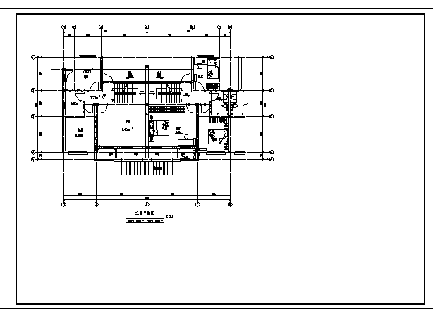 三层带半地下室居住小区A型别墅建施cad图，共十张_图1