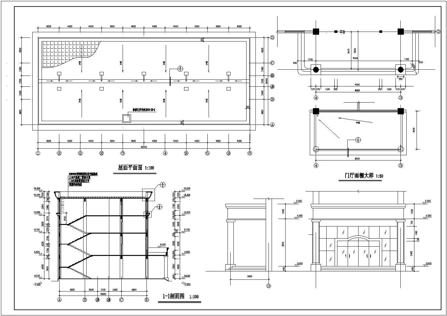 浙江省温岭市某品牌快捷酒店整体布置设计CAD图纸
