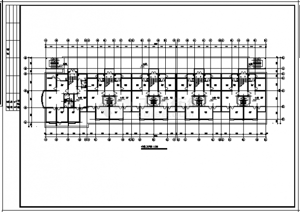 某市五层带阁楼天海花园住宅楼建筑施工cad图，共二十一张-图一