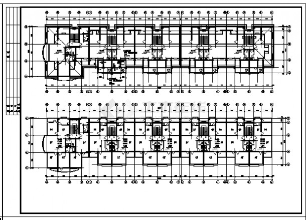 某市五层带阁楼天海花园住宅楼建筑施工cad图，共二十一张-图二