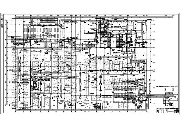 江苏26层中心医院暖通设计施工图cad图纸-图二