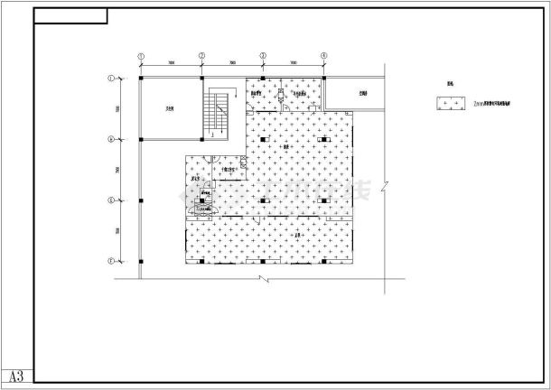[广东]净化车间（300㎡）洁净空调系统设计施工图 cad图纸-图二