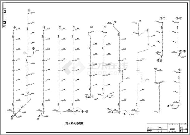 某8层办公楼给排水设计施工图-图一