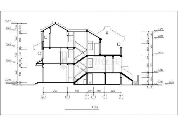230平米左右3层砖混结构独栋别墅建筑设计CAD图纸（2套方案）-图一