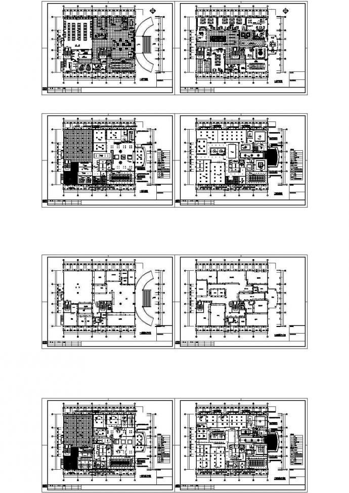 某办公大楼装修图纸cad（含效果图）_图1