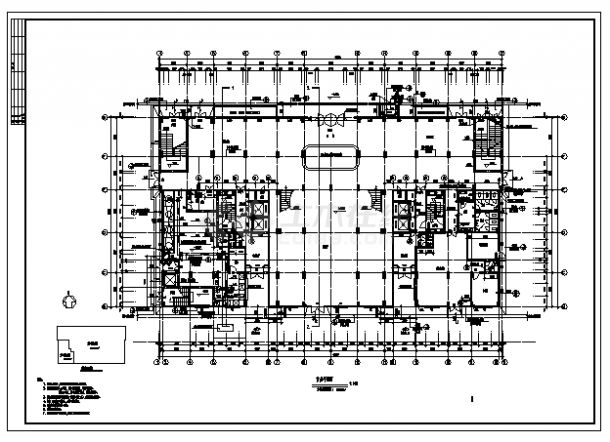 某市十六层带地下室湘江明珠小区住宅建筑施工cad图，共九张-图一