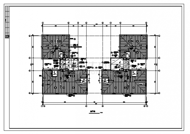 某市十六层带地下室湘江明珠小区住宅建筑施工cad图，共九张-图二