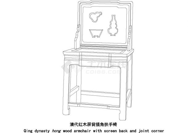 经典50款明清中式古典家具之椅子类设计图（甲级院设计，种类齐全）-图一