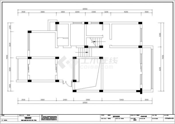 某四层砖混结构私人别墅室内装修设计cad全套施工图（甲级院设计）-图二