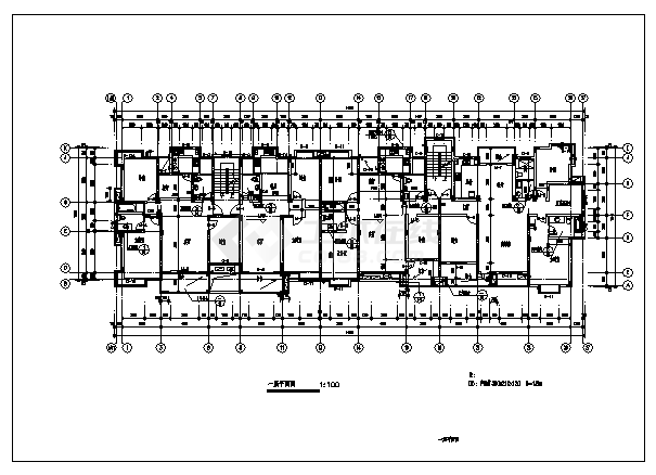 6层带阁楼住宅楼建筑施工cad图，共二十三张-图二