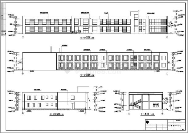 869平方米二层框架结构新区社区卫生服务中心建筑施工图-图一