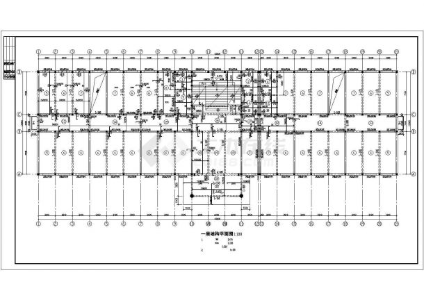 某四层砖混教学楼建筑方案图纸（7度抗震）-图一