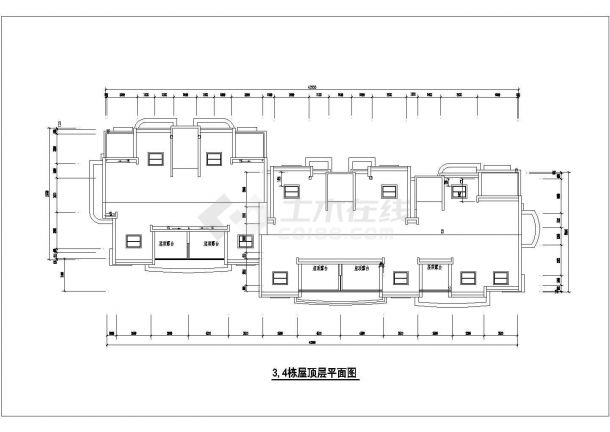 某小高层框架结构综合楼设计cad建筑方案图（甲级院设计）-图一