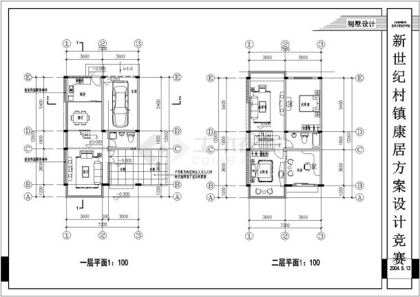謇公湖科创中心一期整体施工设计CAD图纸-图二