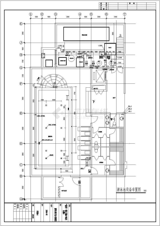 某三层砖混结构私人别墅给排水设计cad全套施工图（含设计说明）-图二