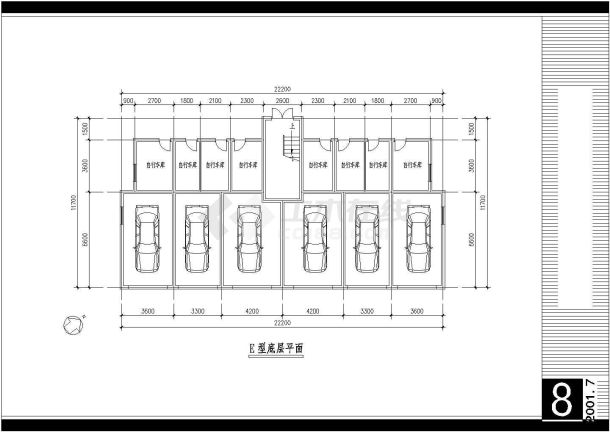 海门区招商国际小区住宅平面设计CAD图纸-图一
