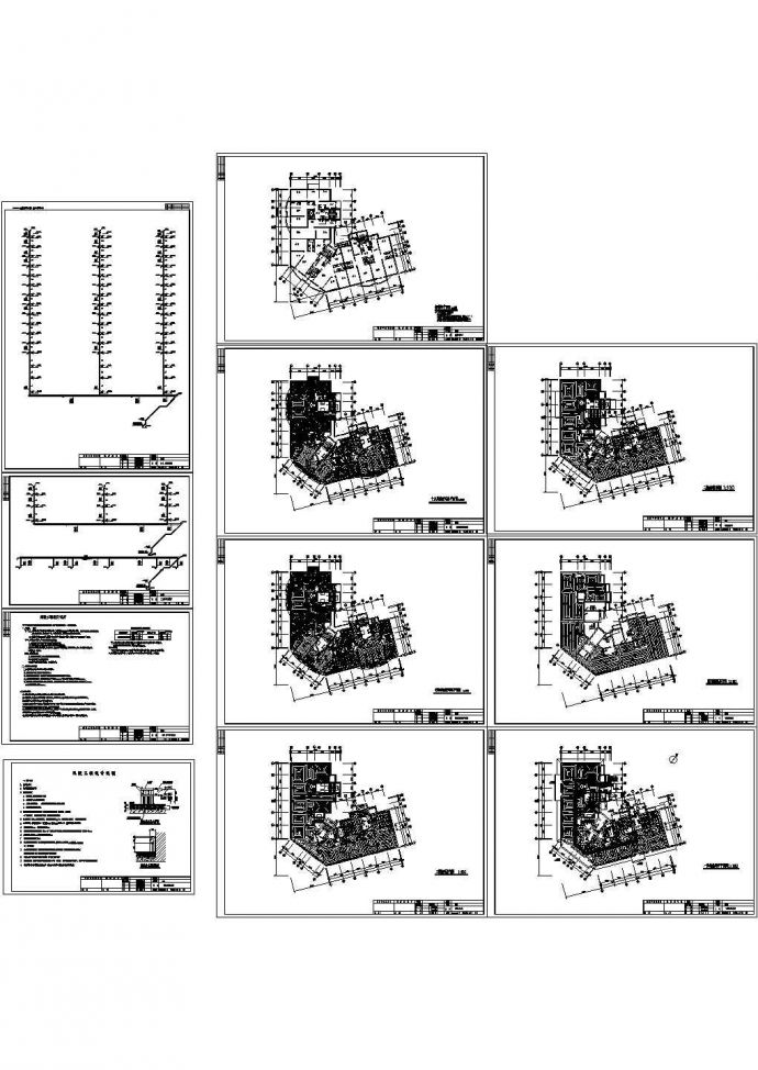 办公楼设计_小型小高层（八层）办公楼地板辐射采暖系统设计施工图CAD图纸_图1
