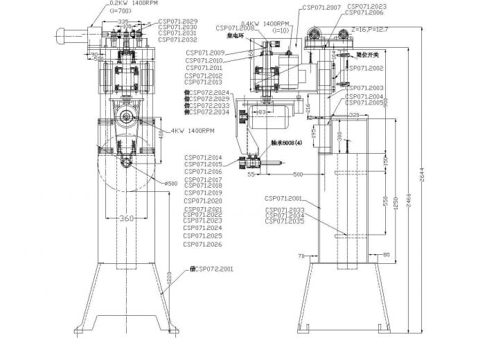 某标准型自动抛光机设备生产完整设计施工CAD图纸_图1