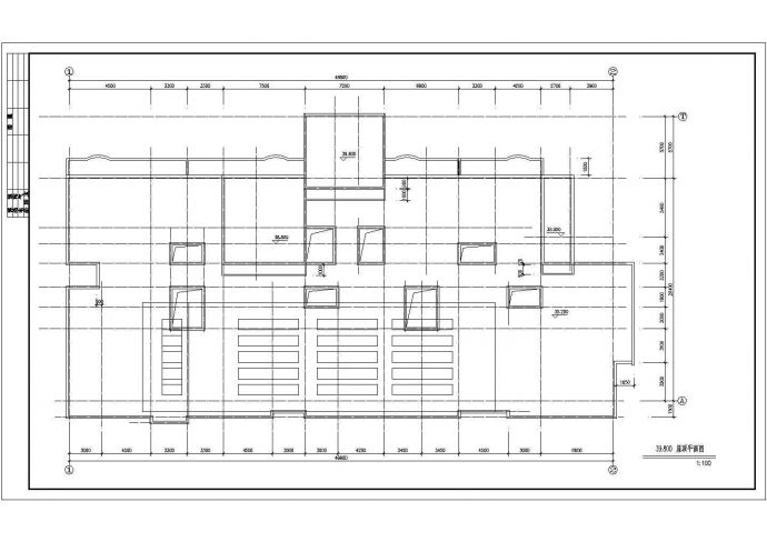 湖北省荆门市市区某板式小高层建筑施工设计CAD图纸_图1
