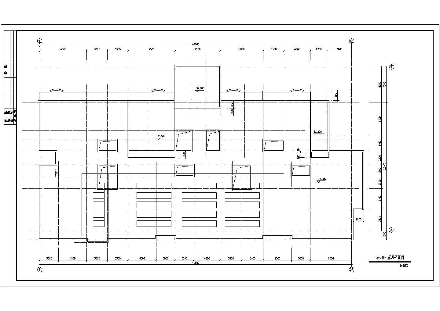 湖北省荆门市市区某板式小高层建筑施工设计CAD图纸