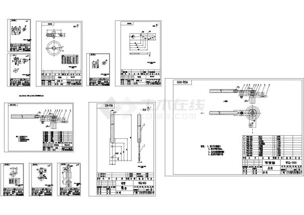 某标准型手动弯管机全套生产完整设计施工CAD图纸-图一