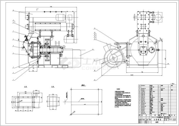 某标准型号9KH30环模颗粒机全套设计施工完整CAD图纸-图一
