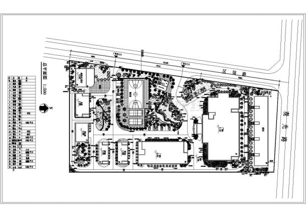 某地区大型厂区绿化规划平面CAD设计施工完整图纸-图二