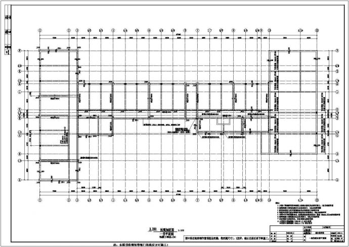 某综合教学楼抗震加固结构设计方案图_图1