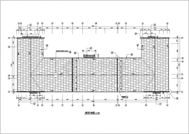 某砖混结构园林古典风格亭廊设计cad全套建筑施工图（含设计说明）-图一
