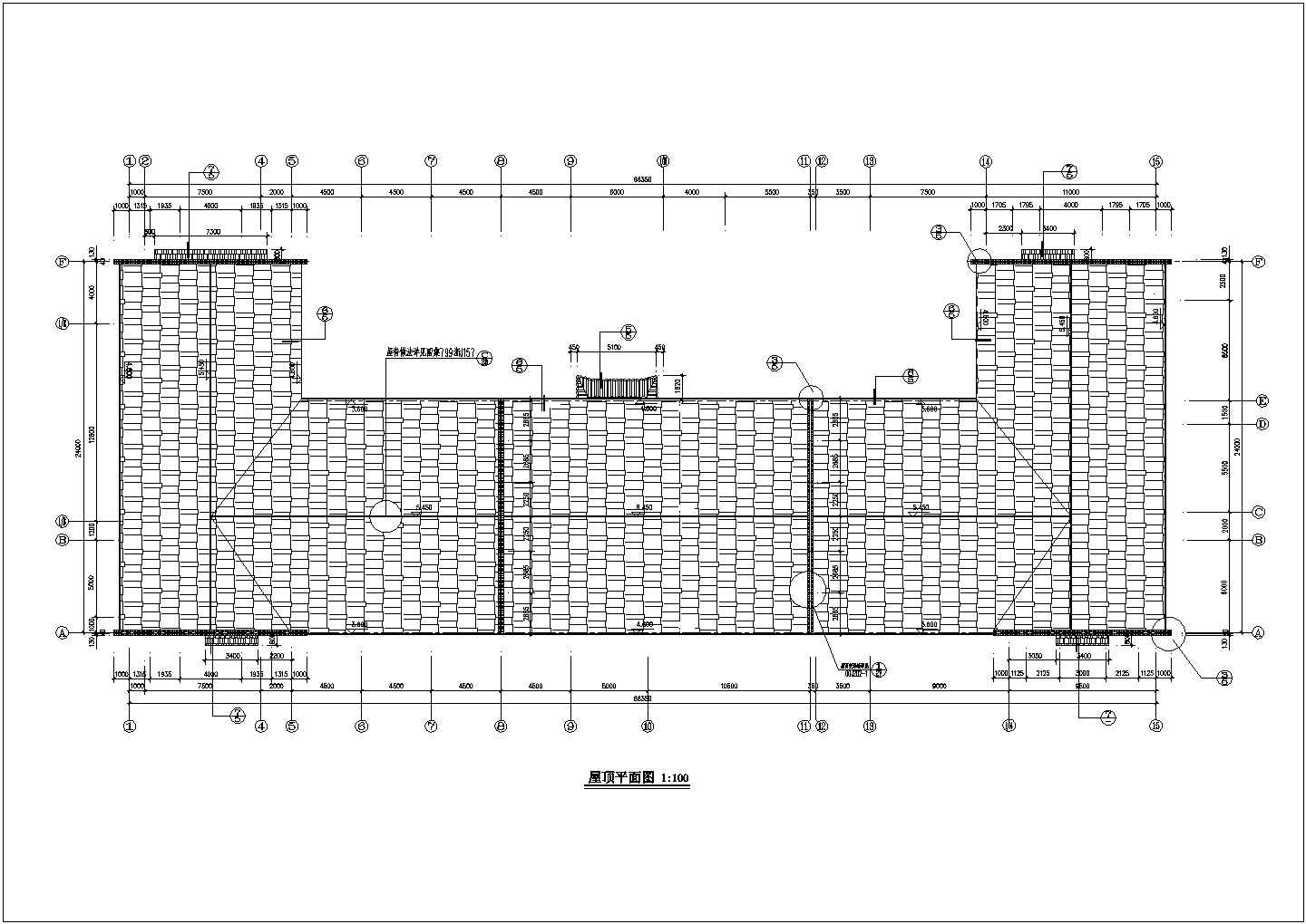 某砖混结构园林古典风格亭廊设计cad全套建筑施工图（含设计说明）