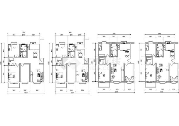 湖州市某新建小区70-130平米热门的平米户型设计CAD图纸（45张）-图一