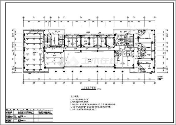 某地高层办公楼电气CAD图（含说明）-图二